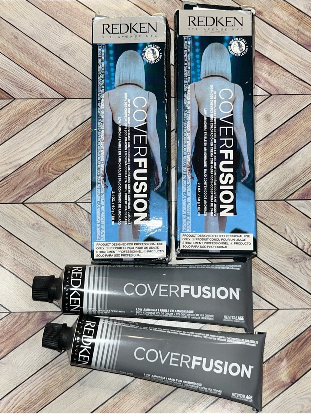 Redken cover fusion grey coverage perm hair color in neutral chocolate